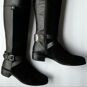 Vince Camuto Black leather riding boots size 6.5